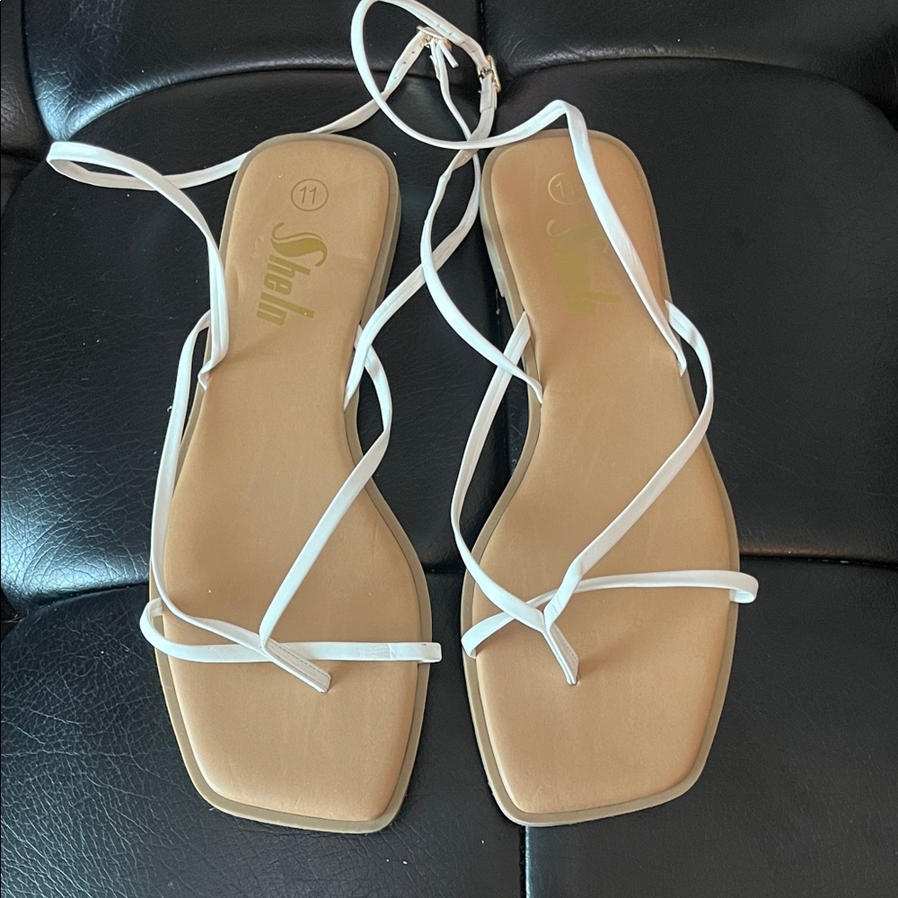 Shiekh White Strappy Sandals